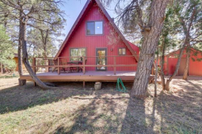 Rustic-Modern Overgaard Cabin with Decks and Fire Pit!